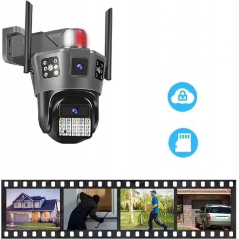 Kamera zewnętrzna Inbeno 9482 9 Mpx, 4G LTE, trzy obrazy, IP66