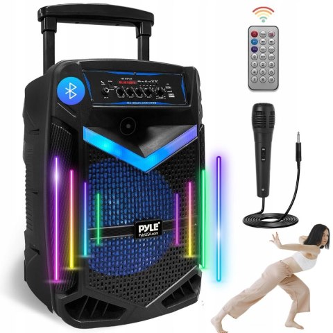 Duży Głośnik Bluetooth 1200W - Radio Fm, Karaoke, Led, Usb, Z Mikrofonem