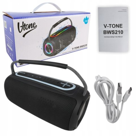 Duży Przenośny Głośnik Bluetooth 5.1 20W Bass Rgb Ipx6 Tws Radio Usb Aux