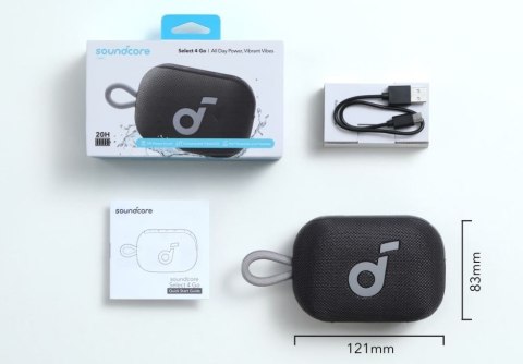 Głośnik Bezprzewodowy Soundcore Select 4 Go Ip67 20H 5W Mocny Floating Tws