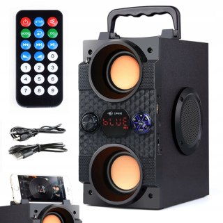 Głośnik Bluetooth 30W Z Radiem Fm, Ip67, Drewniana Obudowa, 15H Pracy