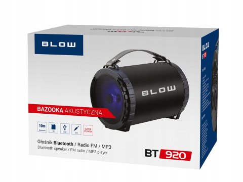 Głośnik Bluetooth Blow Bt5.0 120W Led Fm Usb Microsd Karaoke 3H Przenośny