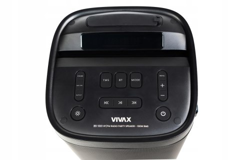 Głośnik Bluetooth Mocny 100W! Vivax Karaoke + 2 Mikrofony Led Aux/Usb, Tws