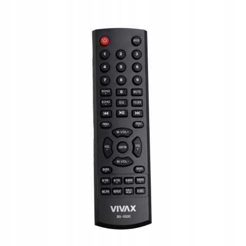 Głośnik Bluetooth Mocny 100W! Vivax Karaoke + 2 Mikrofony Led Aux/Usb, Tws