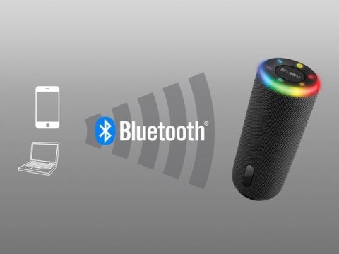 Głośnik Bluetooth Sven 10W Rgb Led Usb Fm Tws - Przenośny Z Bassem, Czarny