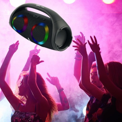 Głośnik Boombox Przenośny Bluetooth 5.2 Led Rgb Aux Usb Radio Fm 10W Ipx4