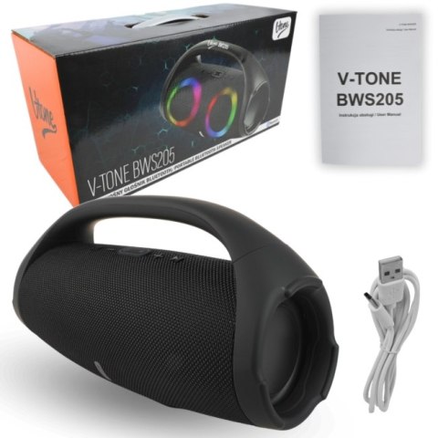 Głośnik Boombox Przenośny Bluetooth 5.2 Led Rgb Aux Usb Radio Fm 10W Ipx4