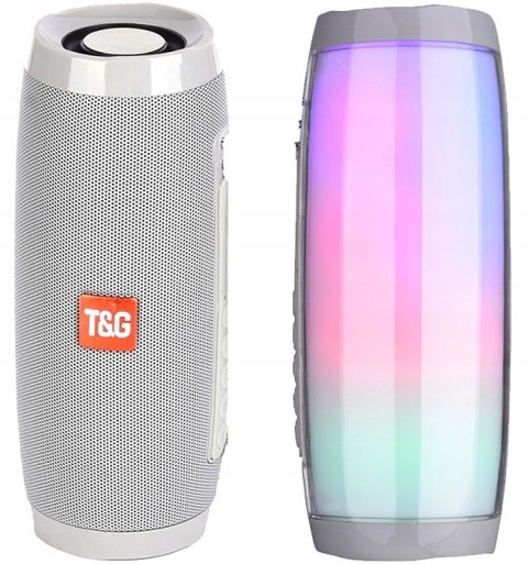 Głośnik Przenośny 10W Bluetooth Bt5.0 Z 360° Audio, Led, Microsd I Usb