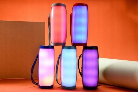 Głośnik Przenośny 10W Bluetooth Bt5.0 Z 360° Audio, Led, Microsd I Usb