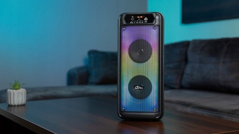Głośnik Przenośny 14W Bluetooth 5.0, Radio Fm, Rgb Flame, 4H Akumulator