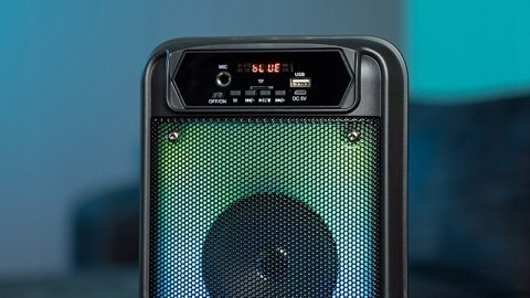 Głośnik Przenośny 14W Bluetooth 5.0, Radio Fm, Rgb Flame, 4H Akumulator