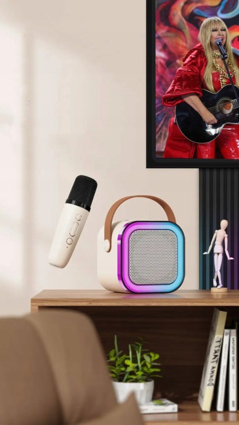 Głośnik Przenośny Blow Karaoke Rgb 10W 2 Microfony Usb Sd Podświetlenie Led