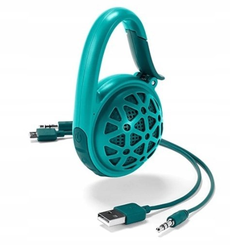Głośnik Przenośny Bluetooth Aux Tchibo Do 10H Odtwarzania Niebiesko-Olejowy