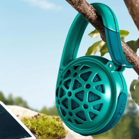 Głośnik Przenośny Bluetooth Aux Tchibo Do 10H Odtwarzania Niebiesko-Olejowy
