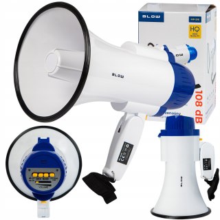 Głośny Megafon Blow 20W 108Db Syrena Alarm Z Mikrofonem Na Marsze, Protesty