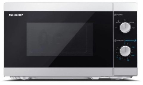 Kuchenka Mikrofalowa 20L 800W Timer 5 Poziomów, Rozmrazanie, Talerz 25.5 Cm
