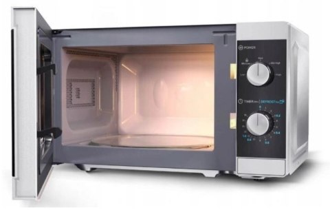 Kuchenka Mikrofalowa 20L 800W Timer 5 Poziomów, Rozmrazanie, Talerz 25.5 Cm