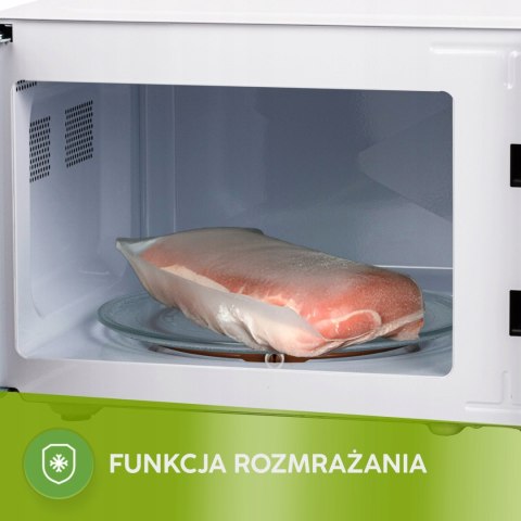 Kuchenka Mikrofalowa 20L Mpm 700W Led, 5 Poziomów, Rozmrażanie, 8 Programów
