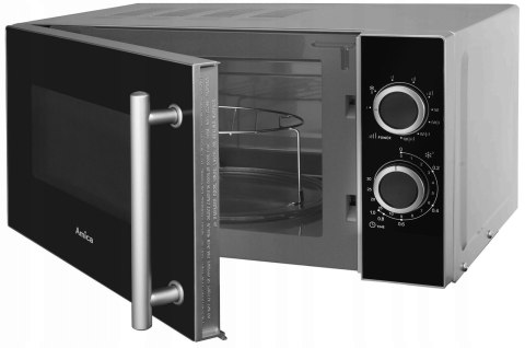 Kuchenka Mikrofalowa Amica 20L 700W Combigrill Czarna - Prosta Obsługa