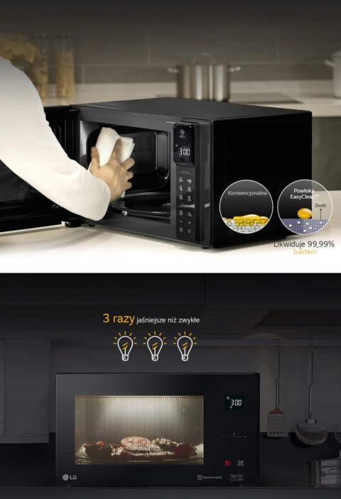 Kuchenka Mikrofalowa Lg Neochef 25L 1000W: Inwerter, Grill, Led, Easy Clean