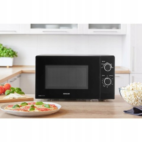 Kuchenka Mikrofalowa Sencor 20L 700W, Automatyczne Rozmrażanie, 5 Poziomów