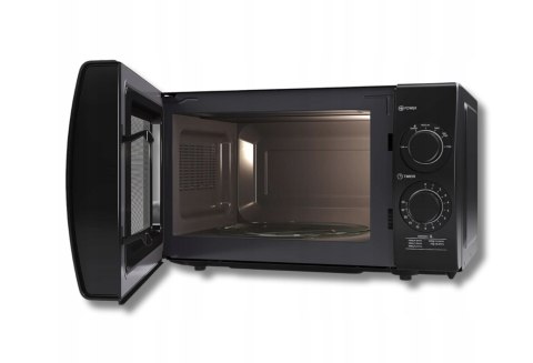 Kuchenka Mikrofalowa Sharp 20L 700W Czarna, Wolnostojaca, Talerz I Grill