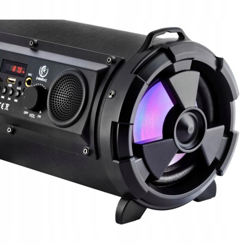 Przenośny Boombox Tuba Bluetooth 30W Mp3, Radio, Karaoke, Aux, Led 7-8H