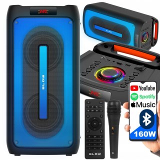 Przenośny Głośnik Bluetooth Blow Citylight 160W Karaoke Tws Led Usb Pilot