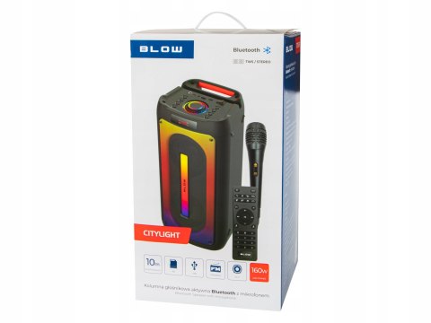 Przenośny Głośnik Bluetooth Blow Citylight 160W Karaoke Tws Led Usb Pilot