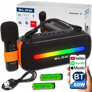 Przenośny Głośnik Karaoke Bluetooth 30W Z Mikrofonem I Rgb 3600Mah