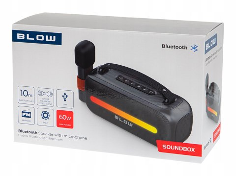 Przenośny Głośnik Karaoke Bluetooth 30W Z Mikrofonem I Rgb 3600Mah