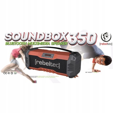 Solidny Głośnik Przenośny 18W Ip65 Bluetooth Radio Fm Mp3 Aux, Microsd, Rgb