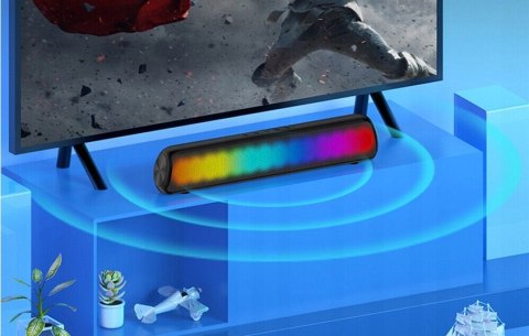 Soundbar Bluetooth 10W Rgb Led Do Komputera, Laptopa, Aux, Tf, Karaoke