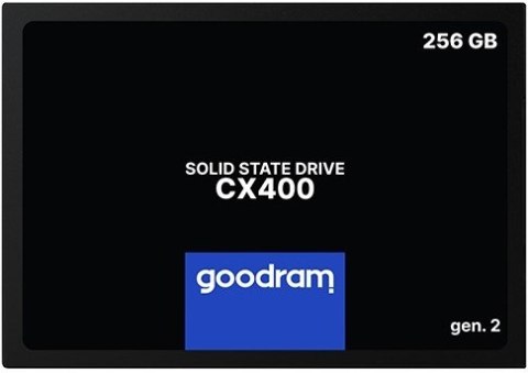 Dysk Ssd Goodram Cx400 256Gb Sata Iii 2,5 Technologia 3D Nand 550/490 Mb/S