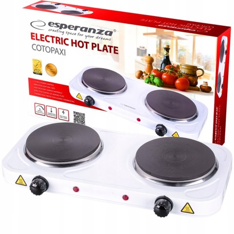 Kuchenka Elektryczna Dwupalnikowa 2000W - Turystyczna, 5-Stopni Regulacja