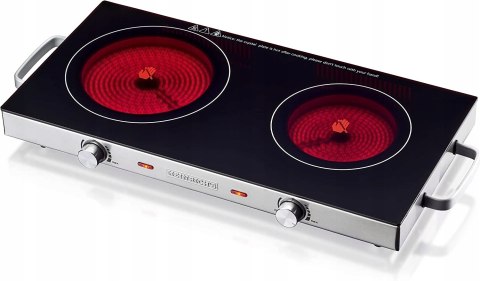 Kuchenka Elektryczna Heinrich'S Hdk 8696 2800W 2 Palniki Ceramiczna