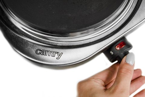 Kuchenka Elektryczna Jednopalnikowa Inox 1500W Płyta Regulacja 5-Stopniowa