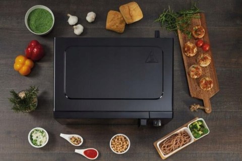 Kuchenka Mikrofalowa 23L Czarna 800W - Auto Defrost, 9 Programów, Grill