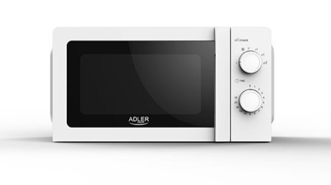 Kuchenka Mikrofalowa 700W 20L Obrotowy Talerz 5 Poziomów Rozmrażanie Timer