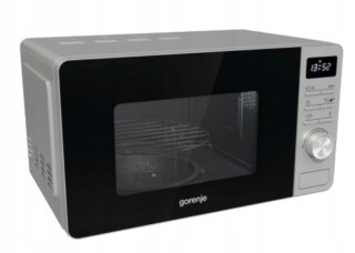 Kuchenka Mikrofalowa Gorenje 800W 20L Inox Smart Display, Grill, Aquaclean