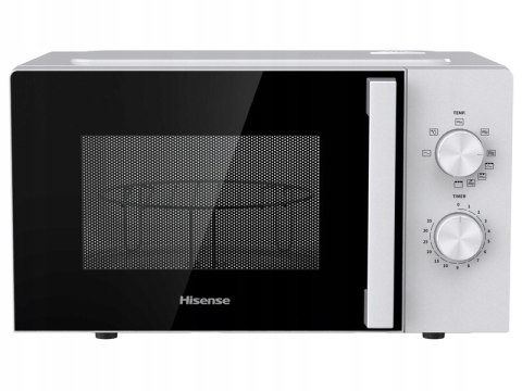Kuchenka Mikrofalowa Hisense 20L 700W + 800W Grill, Rozmrażanie 5 Poziomy