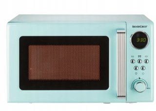 Kuchenka Mikrofalowa Retro 700W Silvercrest - 8 Programów Led, Rozmrażanie