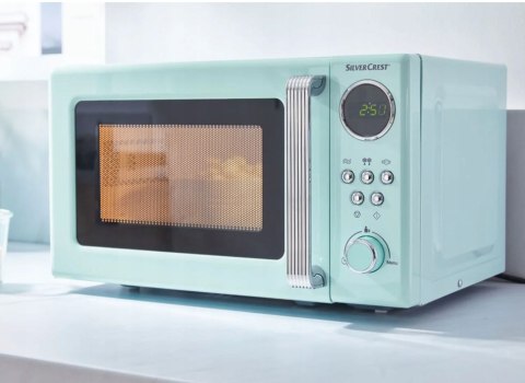 Kuchenka Mikrofalowa Retro 700W Silvercrest - 8 Programów Led, Rozmrażanie