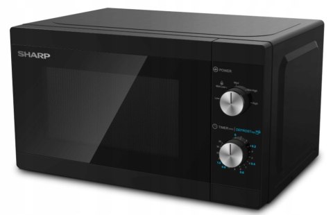 Kuchenka Mikrofalowa Sharp 800W 20L, Mechaniczne Sterowanie, Rozmrażanie