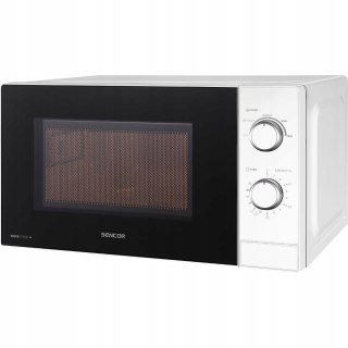 Mała Kuchenka Mikrofalowa Sencor Biała 20L 700W, Emaliowe Wnętrze, Biała