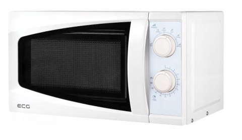 Mikrofalówka 700W 20L, 6 Poziomów, Timer 30 Min, Auto Rozmrażanie, Biała