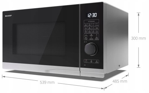 Mikrofalówka Kuchewka Sharp 2300W 28L Konwekcjna Z Grillem, Eco, Termoobieg