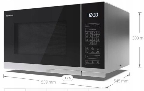 Mikrofalówka Sharp 2300W 32L Konwekcja, Grill, Eco, Dotyk, Bl. Rodzicielska
