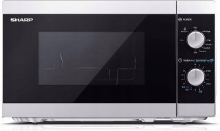 Mikrofalówka Sharp 800W 20L - Szybkie Rozmrażanie, 5 Poziomów, Grill 1000W