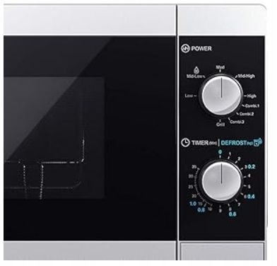 Mikrofalówka Sharp 800W 20L - Szybkie Rozmrażanie, 5 Poziomów, Grill 1000W